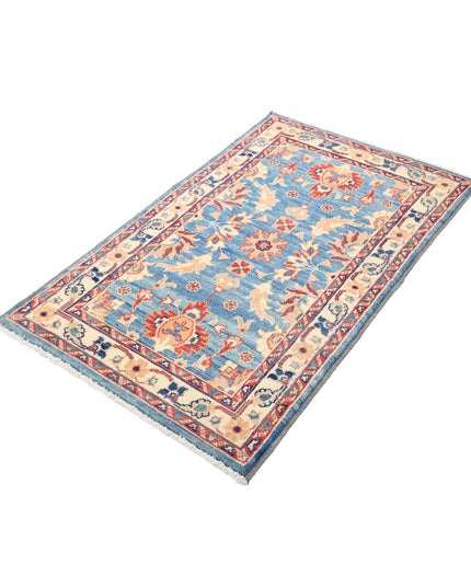 Ziegler 2' 1" X 4' 1" Hand Knotted Wool Rug 2' 1" X 4' 1" (63 X 124) / Blue / Wool