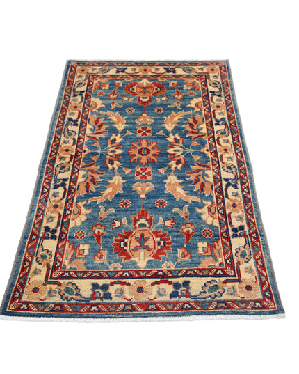 Ziegler 2' 1" X 4' 1" Hand Knotted Wool Rug 2' 1" X 4' 1" (63 X 124) / Blue / Wool