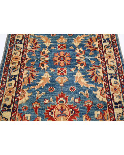 Ziegler 2' 1" X 4' 1" Hand Knotted Wool Rug 2' 1" X 4' 1" (63 X 124) / Blue / Wool