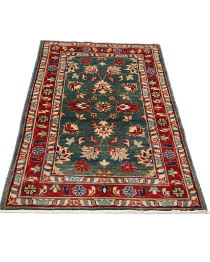 Ziegler 2' 11" X 4' 9" Hand Knotted Wool Rug 2' 11" X 4' 9" (89 X 145) / Green / Wool