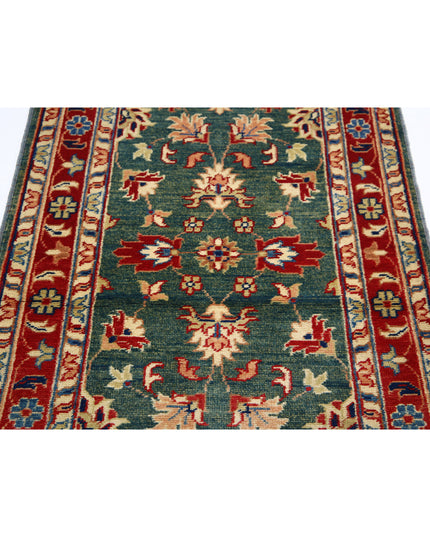 Ziegler 2' 11" X 4' 9" Hand Knotted Wool Rug 2' 11" X 4' 9" (89 X 145) / Green / Wool