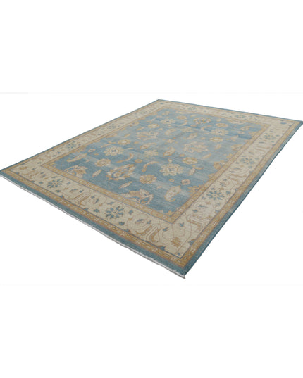 Ziegler 7' 9" X 9' 11" Hand Knotted Wool Rug 7' 9" X 9' 11" (236 X 302) / Blue / Wool
