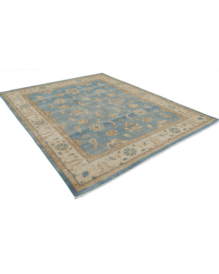 Ziegler 7' 9" X 9' 11" Hand Knotted Wool Rug 7' 9" X 9' 11" (236 X 302) / Blue / Wool