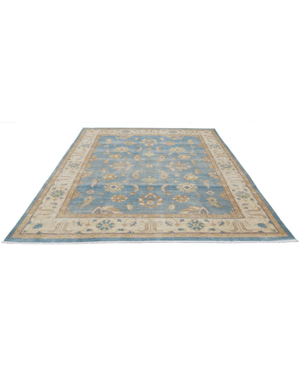 Ziegler 7' 9" X 9' 11" Hand Knotted Wool Rug 7' 9" X 9' 11" (236 X 302) / Blue / Wool