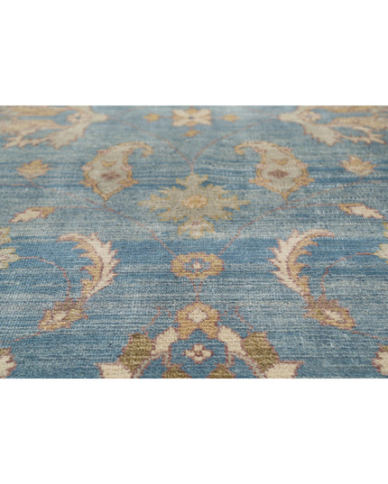 Ziegler 7' 9" X 9' 11" Hand Knotted Wool Rug 7' 9" X 9' 11" (236 X 302) / Blue / Wool