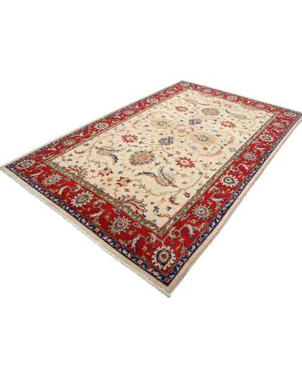 Ziegler 6' 5" X 10' 0" Hand Knotted Wool Rug 6' 5" X 10' 0" (196 X 305) / Beige / Wool