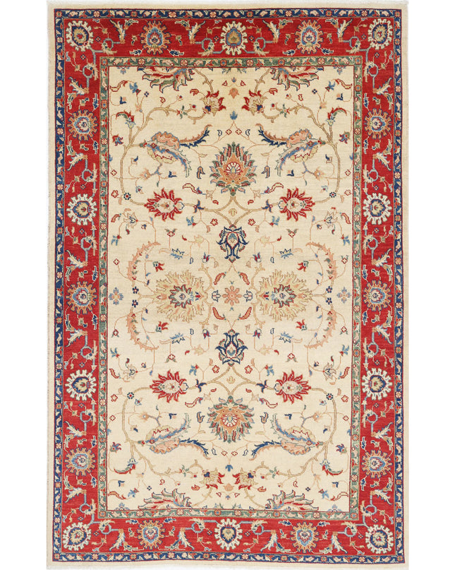 Ziegler 6' 5" X 10' 0" Hand Knotted Wool Rug 6' 5" X 10' 0" (196 X 305) / Beige / Wool