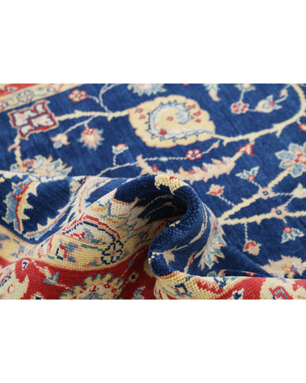 Ziegler 6' 1" X 8' 11" Hand Knotted Wool Rug 6' 1" X 8' 11" (185 X 272) / Blue / Wool