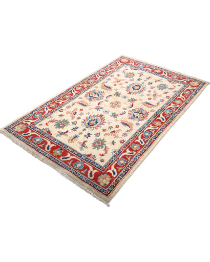 Ziegler 4' 0" X 6' 7" Hand Knotted Wool Rug 4' 0" X 6' 7" (122 X 201) / Beige / Wool