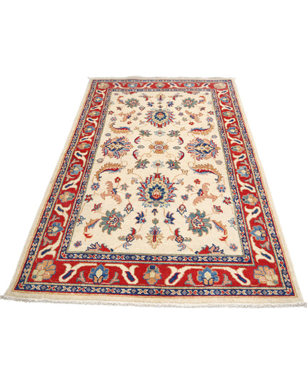 Ziegler 4' 0" X 6' 7" Hand Knotted Wool Rug 4' 0" X 6' 7" (122 X 201) / Beige / Wool