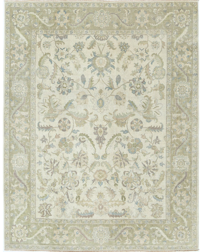 Ziegler 8' 0" X 10' 2" Hand Knotted Wool Rug 8' 0" X 10' 2" (244 X 310) / Ivory / Wool