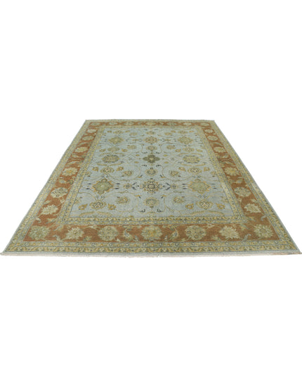 Ziegler 7' 9" X 9' 11" Hand Knotted Wool Rug 7' 9" X 9' 11" (236 X 302) / Blue / Wool