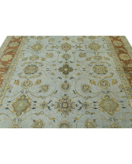 Ziegler 7' 9" X 9' 11" Hand Knotted Wool Rug 7' 9" X 9' 11" (236 X 302) / Blue / Wool