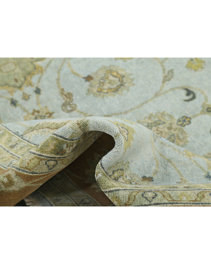 Ziegler 7' 9" X 9' 11" Hand Knotted Wool Rug 7' 9" X 9' 11" (236 X 302) / Blue / Wool