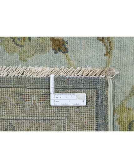 Ziegler 7' 9" X 9' 11" Hand Knotted Wool Rug 7' 9" X 9' 11" (236 X 302) / Blue / Wool