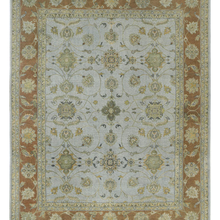 Ziegler 7' 9" X 9' 11" Hand Knotted Wool Rug 7' 9" X 9' 11" (236 X 302) / Blue / Wool