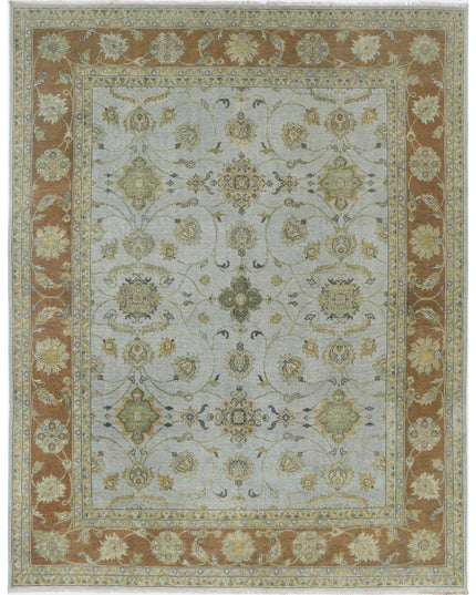 Ziegler 7' 9" X 9' 11" Hand Knotted Wool Rug 7' 9" X 9' 11" (236 X 302) / Blue / Wool