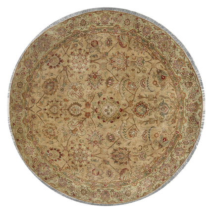 Ziegler 5' 5" X 5' 6" Hand Knotted Wool Rug 5' 5" X 5' 6" (165 X 168) / Beige / Wool