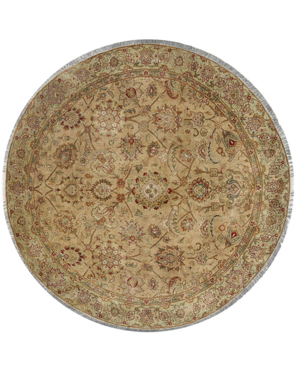 Ziegler 5' 5" X 5' 6" Hand Knotted Wool Rug 5' 5" X 5' 6" (165 X 168) / Beige / Wool