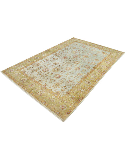 Ziegler 5' 9" X 8' 9" Hand Knotted Wool Rug 5' 9" X 8' 9" (175 X 267) / Blue / Wool