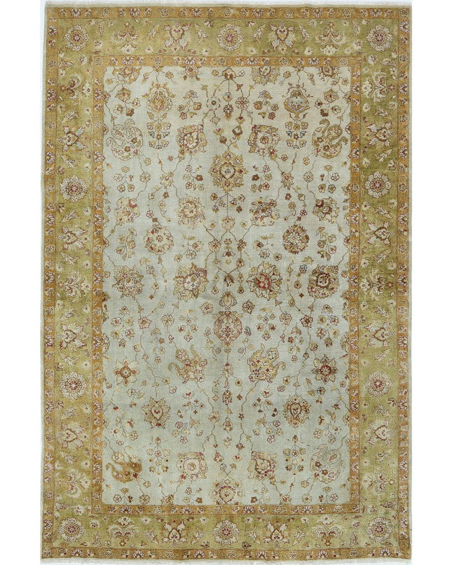 Ziegler 5' 9" X 8' 9" Hand Knotted Wool Rug 5' 9" X 8' 9" (175 X 267) / Blue / Wool