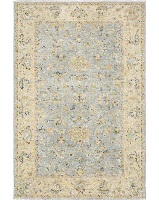 Ziegler 5' 5" X 8' 3" Hand Knotted Wool Rug 5' 5" X 8' 3" (165 X 251) / Blue / Wool
