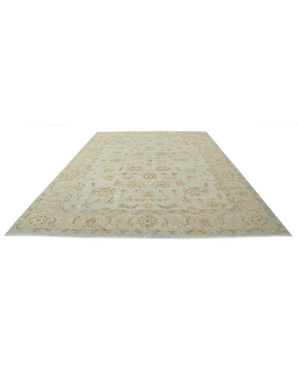 Ziegler 8' 8" X 11' 9" Hand Knotted Wool Rug 8' 8" X 11' 9" (264 X 358) / Blue / Wool