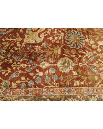 Ziegler 8' 10" X 11' 9" Hand Knotted Wool Rug 8' 10" X 11' 9" (269 X 358) / Rust / Wool
