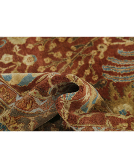 Ziegler 8' 10" X 11' 9" Hand Knotted Wool Rug 8' 10" X 11' 9" (269 X 358) / Rust / Wool