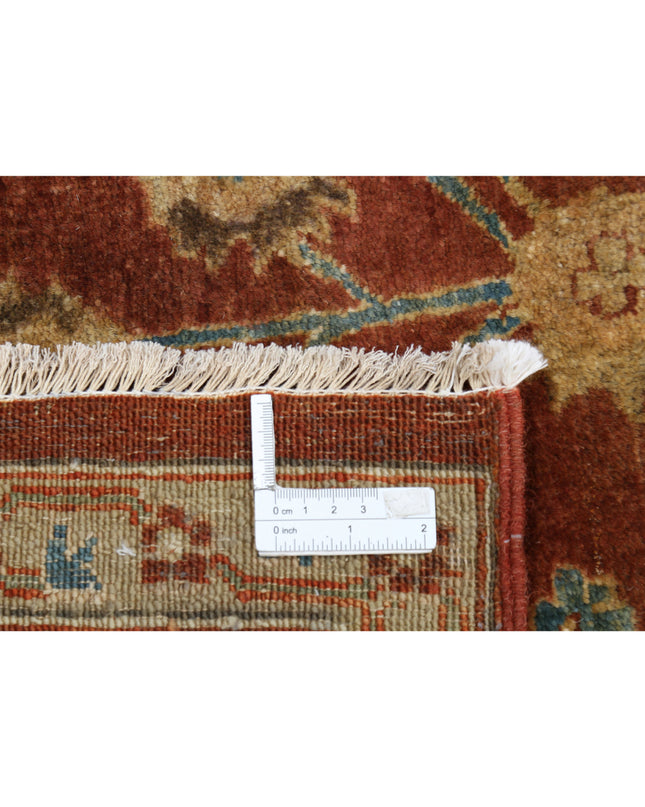 Ziegler 8' 10" X 11' 9" Hand Knotted Wool Rug 8' 10" X 11' 9" (269 X 358) / Rust / Wool