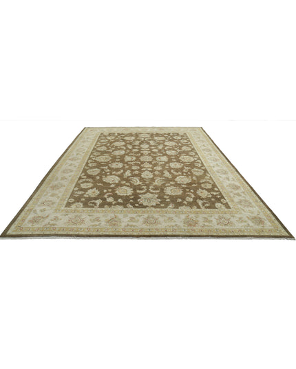 Ziegler 8' 8" X 11' 6" Hand Knotted Wool Rug 8' 8" X 11' 6" (264 X 351) / Green / Wool