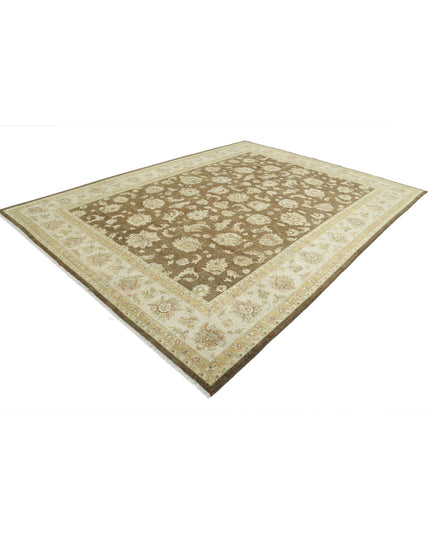 Ziegler 8' 8" X 11' 6" Hand Knotted Wool Rug 8' 8" X 11' 6" (264 X 351) / Green / Wool