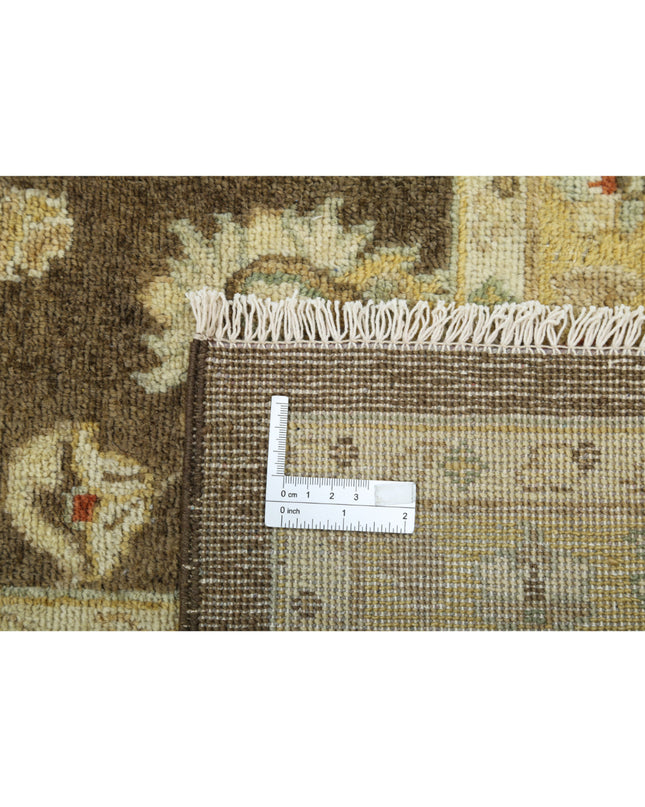 Ziegler 8' 8" X 11' 6" Hand Knotted Wool Rug 8' 8" X 11' 6" (264 X 351) / Green / Wool