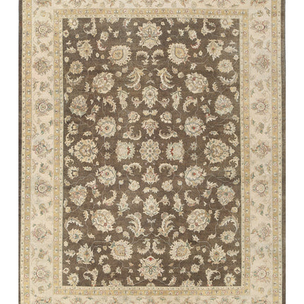 Ziegler 8' 8" X 11' 6" Hand Knotted Wool Rug 8' 8" X 11' 6" (264 X 351) / Green / Wool