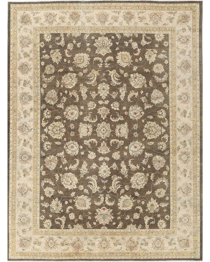 Ziegler 8' 8" X 11' 6" Hand Knotted Wool Rug 8' 8" X 11' 6" (264 X 351) / Green / Wool