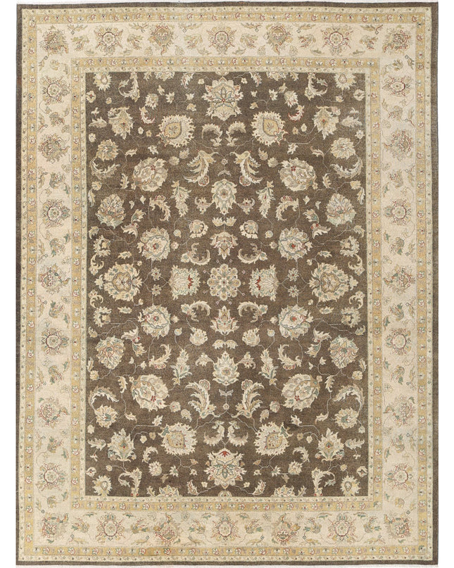 Ziegler 8' 8" X 11' 6" Hand Knotted Wool Rug 8' 8" X 11' 6" (264 X 351) / Green / Wool