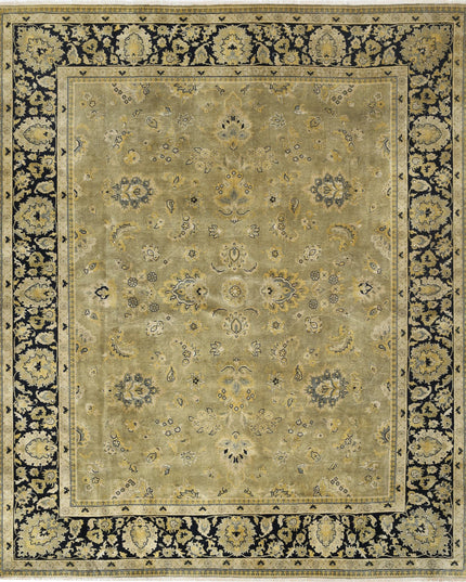 Ziegler 7' 9" X 9' 4" Hand Knotted Wool Rug 7' 9" X 9' 4" (236 X 284) / Green / Wool