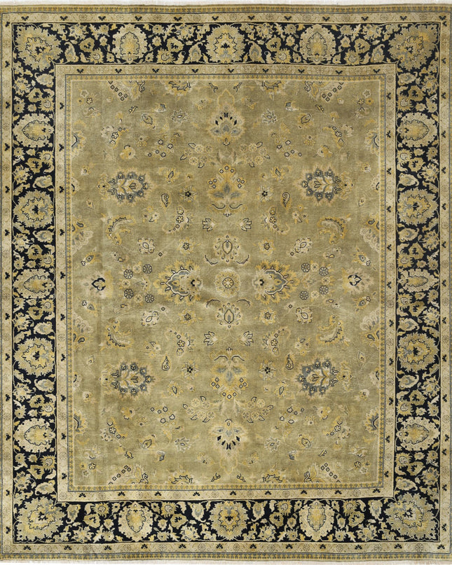 Ziegler 7' 9" X 9' 4" Hand Knotted Wool Rug 7' 9" X 9' 4" (236 X 284) / Green / Wool
