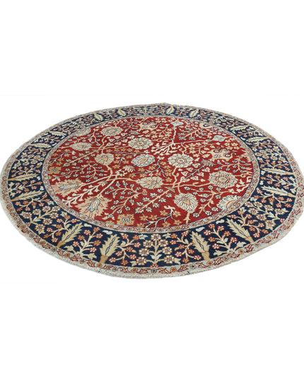 Ziegler 7' 7" X 7' 9" Hand Knotted Wool Rug 7' 7" X 7' 9" (231 X 236) / Red / Wool