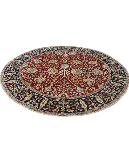 Ziegler 7' 7" X 7' 9" Hand Knotted Wool Rug 7' 7" X 7' 9" (231 X 236) / Red / Wool