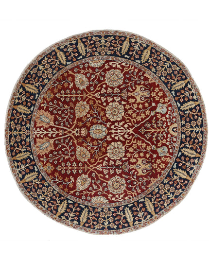 Ziegler 7' 7" X 7' 9" Hand Knotted Wool Rug 7' 7" X 7' 9" (231 X 236) / Red / Wool