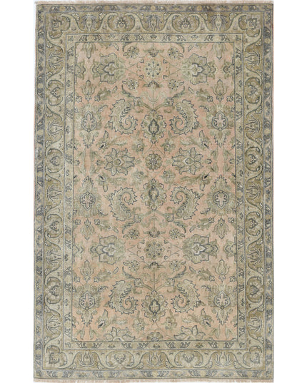 Ziegler 4' 10" X 7' 7" Hand Knotted Wool Rug 4' 10" X 7' 7" (147 X 231) / Pink / Wool