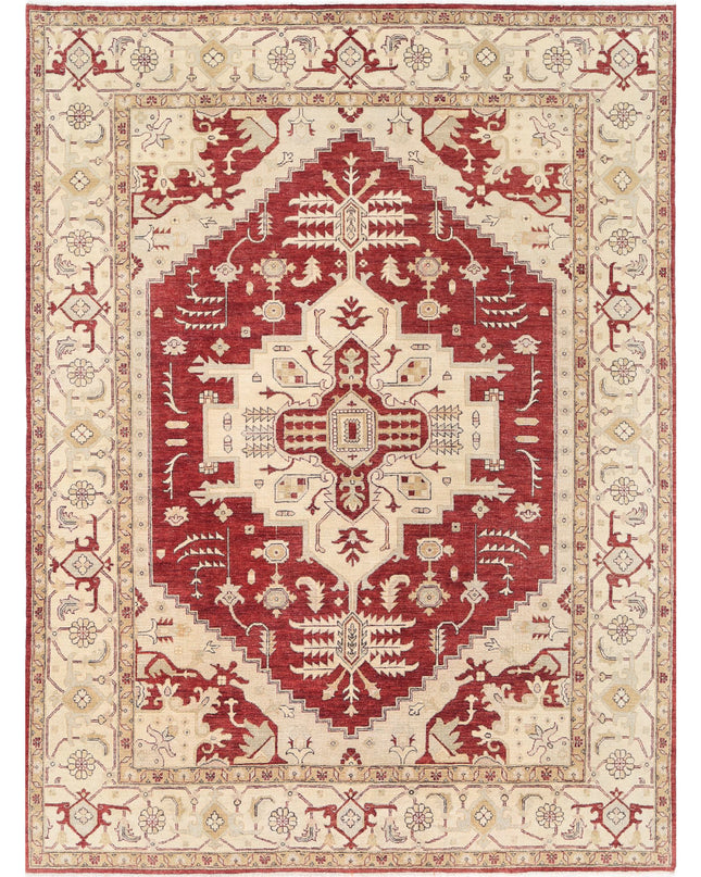 Ziegler 9' 0" X 12' 1" Hand Knotted Wool Rug 9' 0" X 12' 1" (274 X 368) / Rust / Wool