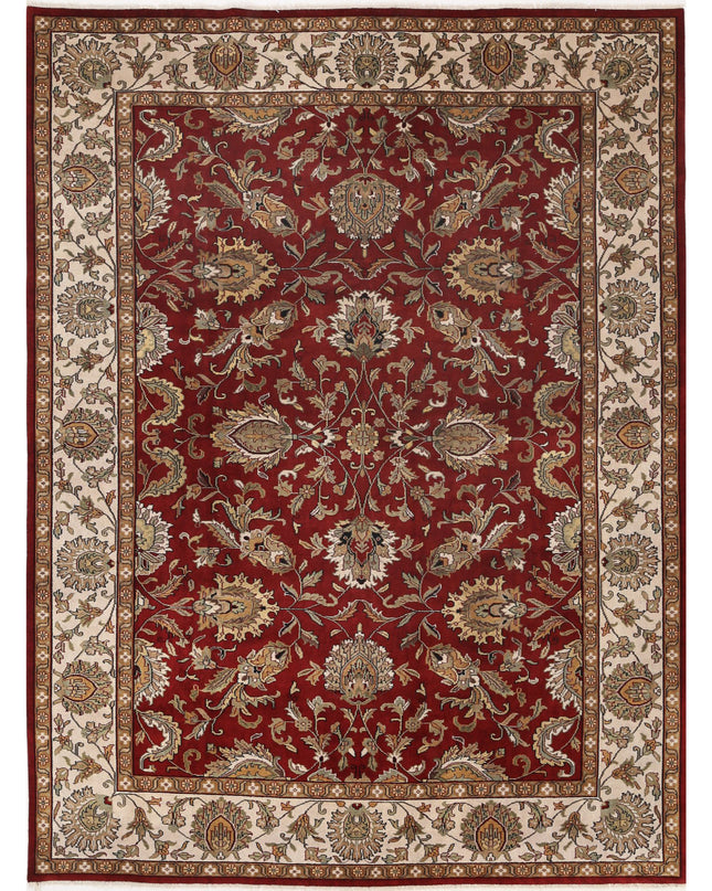 Ziegler 8' 9" X 11' 9" Hand Knotted Wool Rug 8' 9" X 11' 9" (267 X 358) / Red / Wool