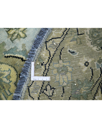 Ziegler 4' 8" X 4' 11" Hand Knotted Wool Rug 4' 8" X 4' 11" (142 X 150) / Blue / Wool