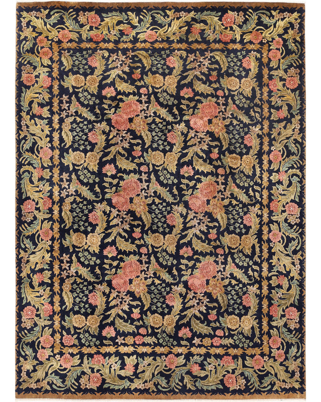 Ziegler 8' 9" X 11' 10" Hand Knotted Wool Rug 8' 9" X 11' 10" (267 X 361) / Blue / Wool