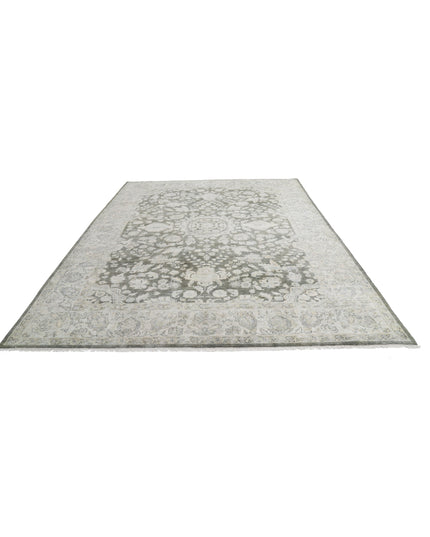 Ziegler 8' 0" X 11' 5" Hand Knotted Wool Rug 8' 0" X 11' 5" (244 X 348) / Green / Wool