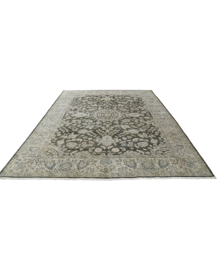 Ziegler 8' 0" X 11' 5" Hand Knotted Wool Rug 8' 0" X 11' 5" (244 X 348) / Green / Wool