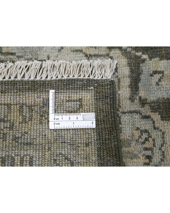 Ziegler 8' 0" X 11' 5" Hand Knotted Wool Rug 8' 0" X 11' 5" (244 X 348) / Green / Wool
