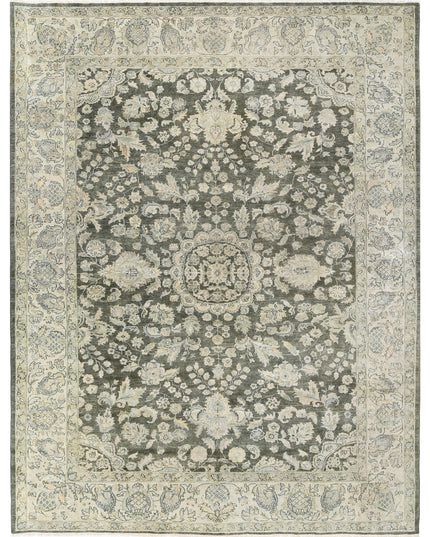 Ziegler 8' 0" X 11' 5" Hand Knotted Wool Rug 8' 0" X 11' 5" (244 X 348) / Green / Wool